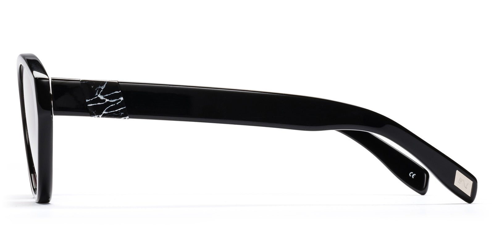 Alexis Bittar x Westward Leaning Black Lynx Sunglasses Westward Leaning x Alexis Bittar Lynx Rhodium | Mercari main image 2