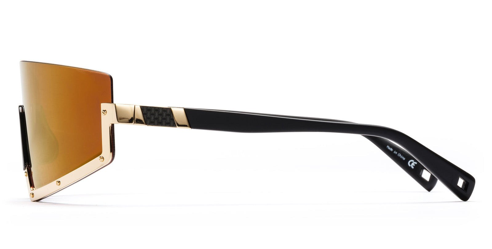 Westward Leaning STUN 02 Sunglasses - Brown Gradient / Gold / Black Westward Leaning Stun 02 Semi Rimless Gold Unisex Single  main image 2